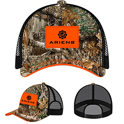 ARIENS REALTREE EDGE CAMO CAP WITH RUBBER PATCH